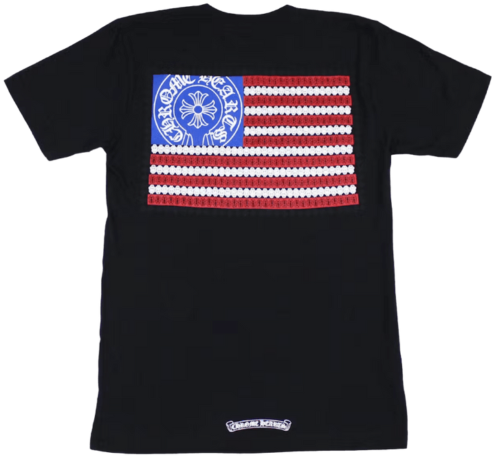 Chrome Hearts 'American Flag' Dagger Black Tee