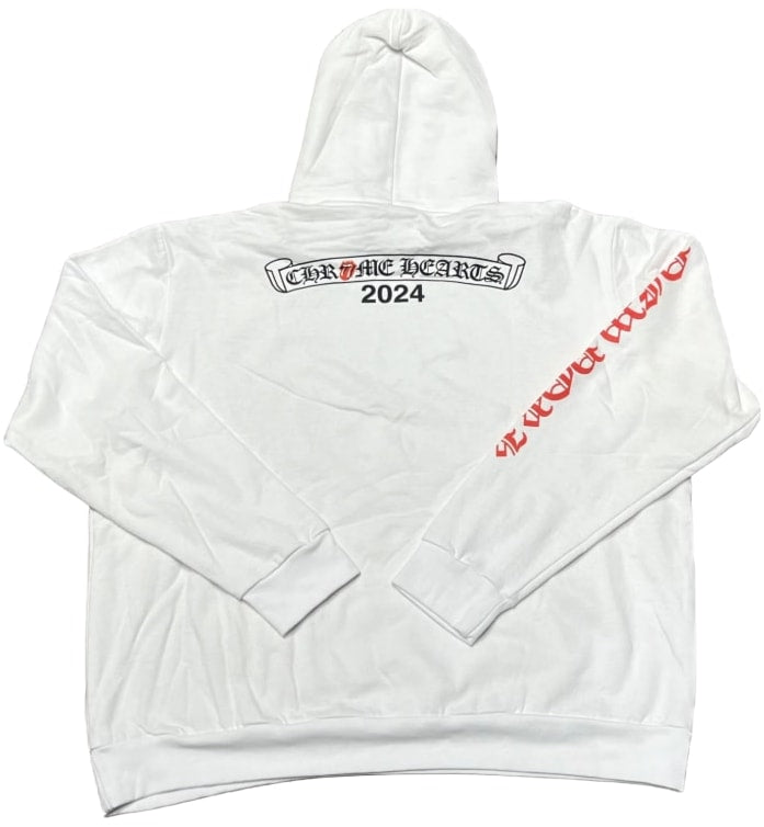 Chrome Hearts 'White' 2024 Rolling Stones Hoodie