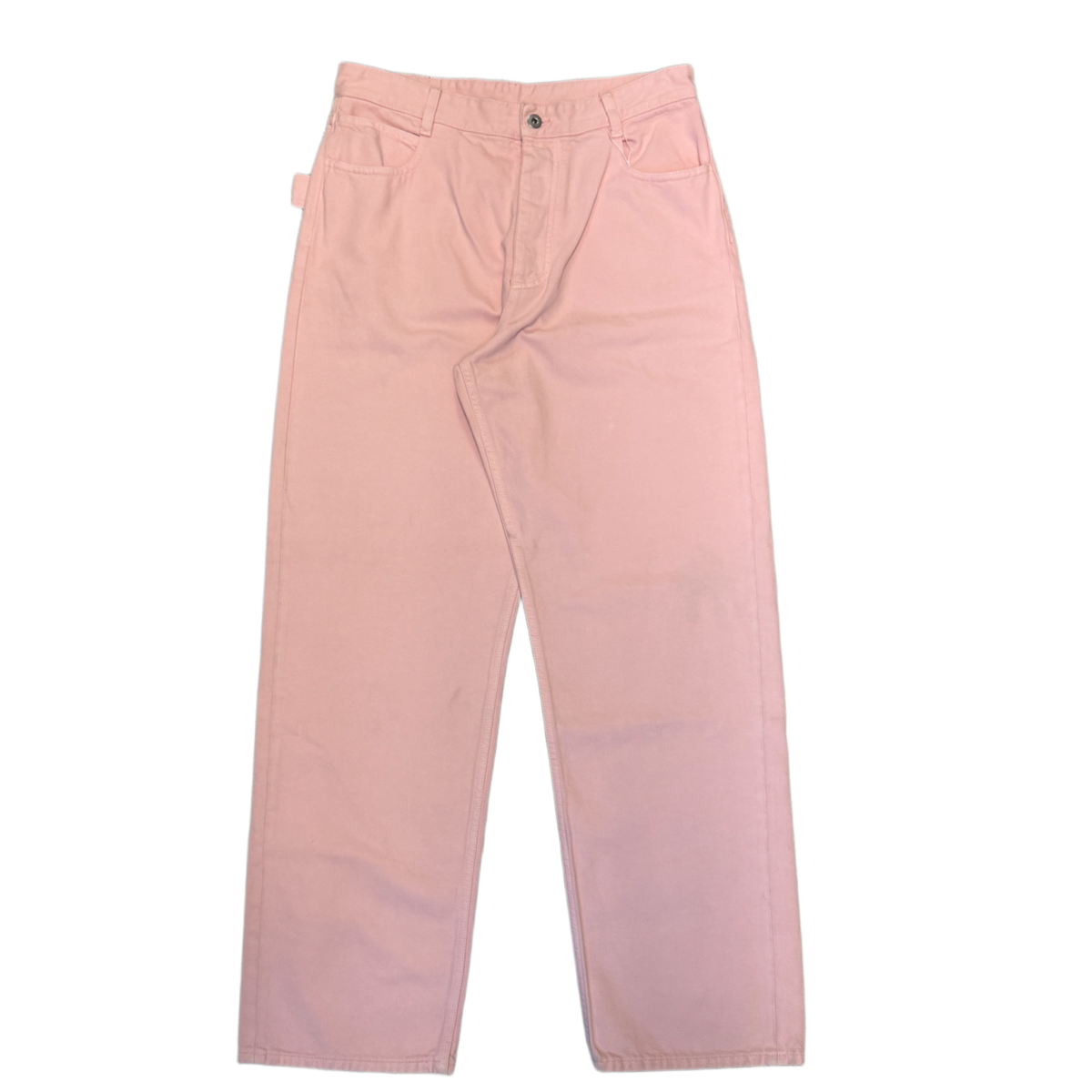 Bottega Veneta 'Pink' High Rise Wide Leg Jeans