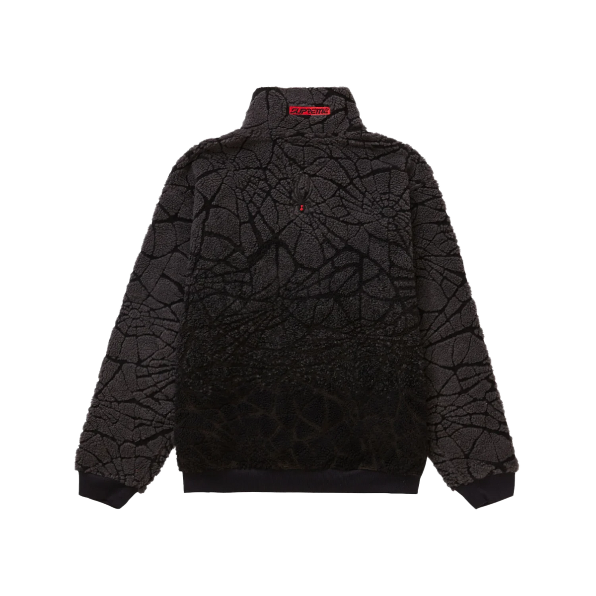 Supreme Spyder Web Polar Fleece Jacket Black