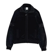 Chanel 'Black' Women's CC Logo Velvet Sweater