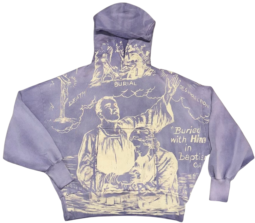 Rivington roi Rebis 'Baptism' Purple Hoodie
