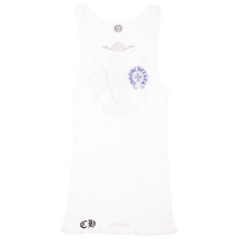 Chrome Hearts Vintage 'Blue Vine Cross' White Tank Top
