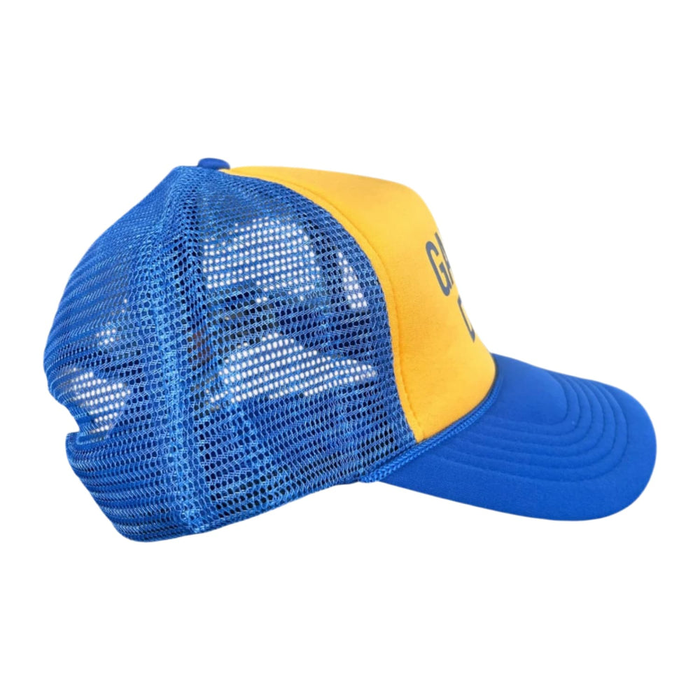 Gallery Dept 'Yellow/Blue' Logo Trucker Hat