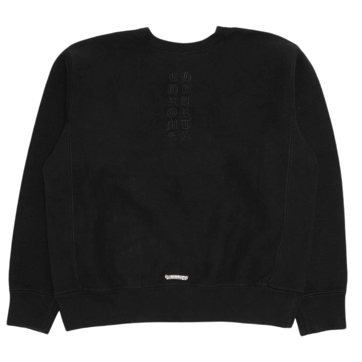 Chrome Hearts 'Embroidered Black Vine Dagger & Vertical Logo' Crewneck