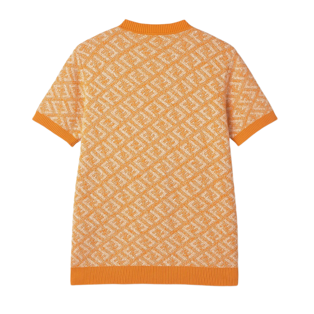 Fendi 'FF Logo' Orange Tee