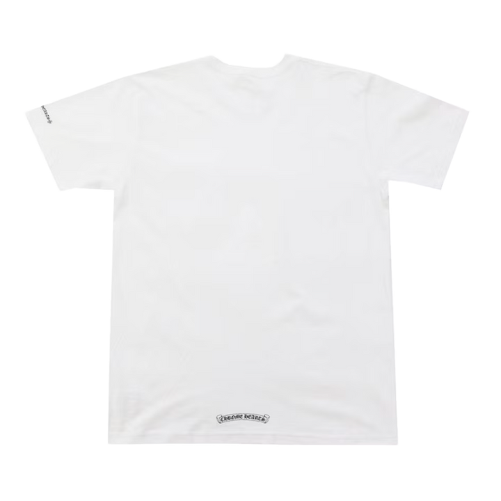 Chrome Hearts 'White' Neck Letters Logo Tee