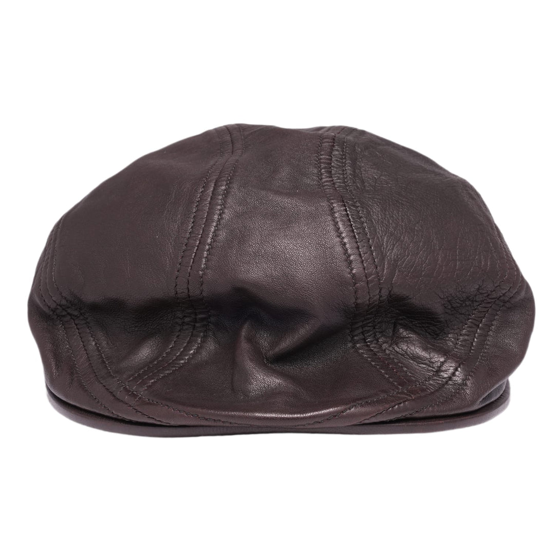 Chrome Hearts Vintage 'Brown' Leather Beret Flat Hat