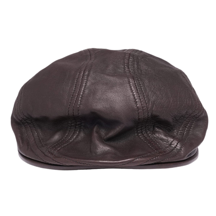 Chrome Hearts Vintage 'Brown' Leather Beret Flat Hat