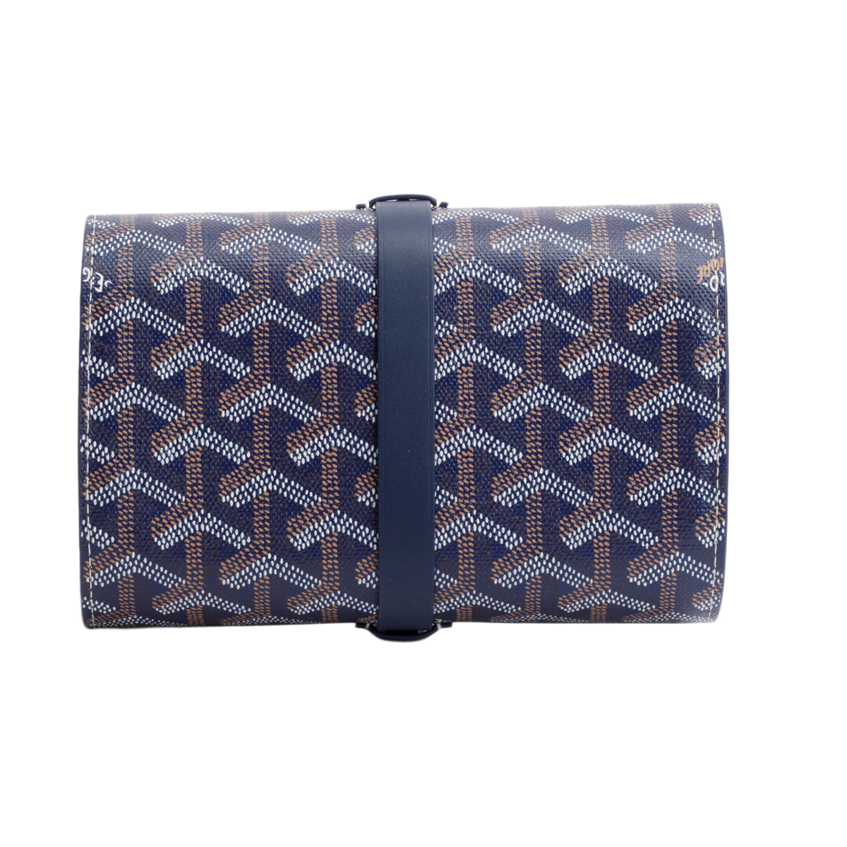 Goyard 'Navy' Goyardine Watch Case