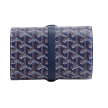 Goyard 'Navy' Goyardine Watch Case