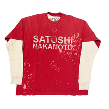 Satoshi Nakamoto 'Bleached Red' Luke Thermal Longsleeve