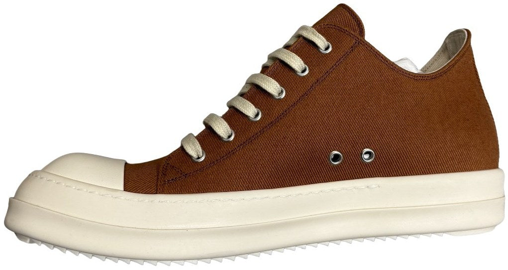 Rick Owens DRKSHDW 'Brown' Canvas Low Top Sneakers