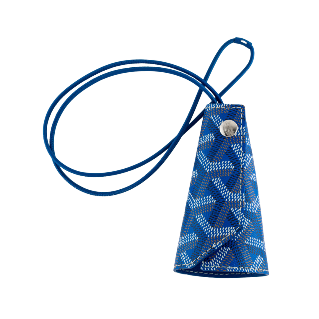 Goyard 'Chambellan Blue' Bag Charm Case