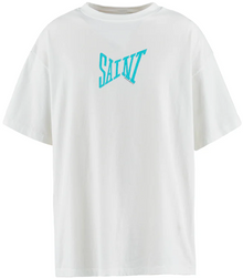 Saint Michael 'Blue Ribbon' White Tee