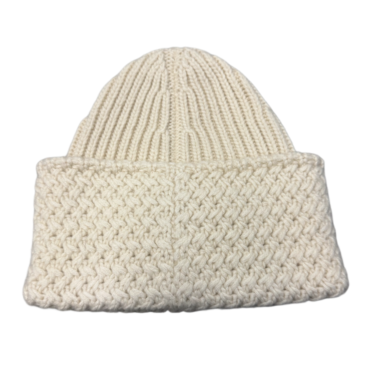 Chanel 'White' CC Cashmere Knit Beanie