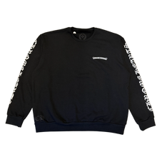 Chrome Hearts 'Black' Scroll Logo Crewneck Sweater