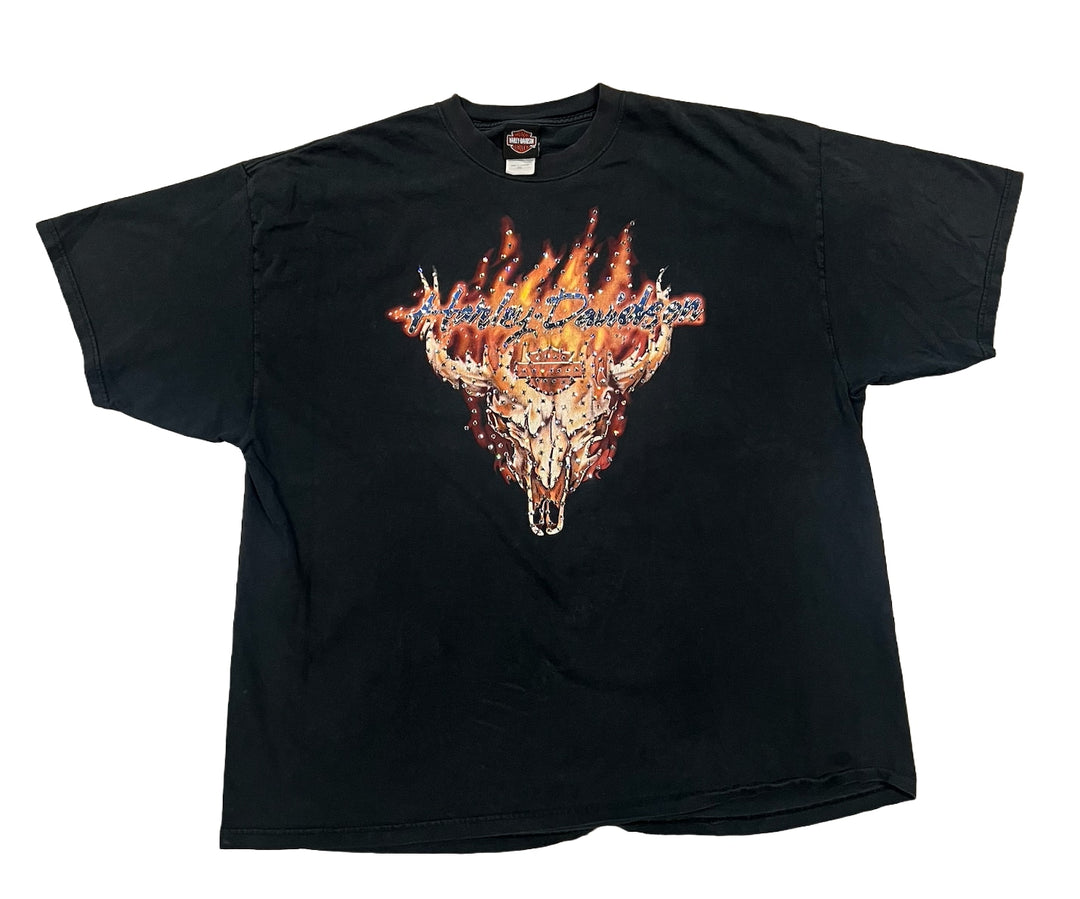 Harley Davidson 'Motown' Rhinestone Vintage Tee