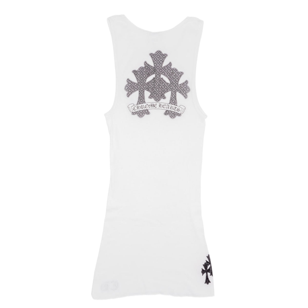 Chrome Hearts Vintage 'White' Cemetery Cross Tank Top