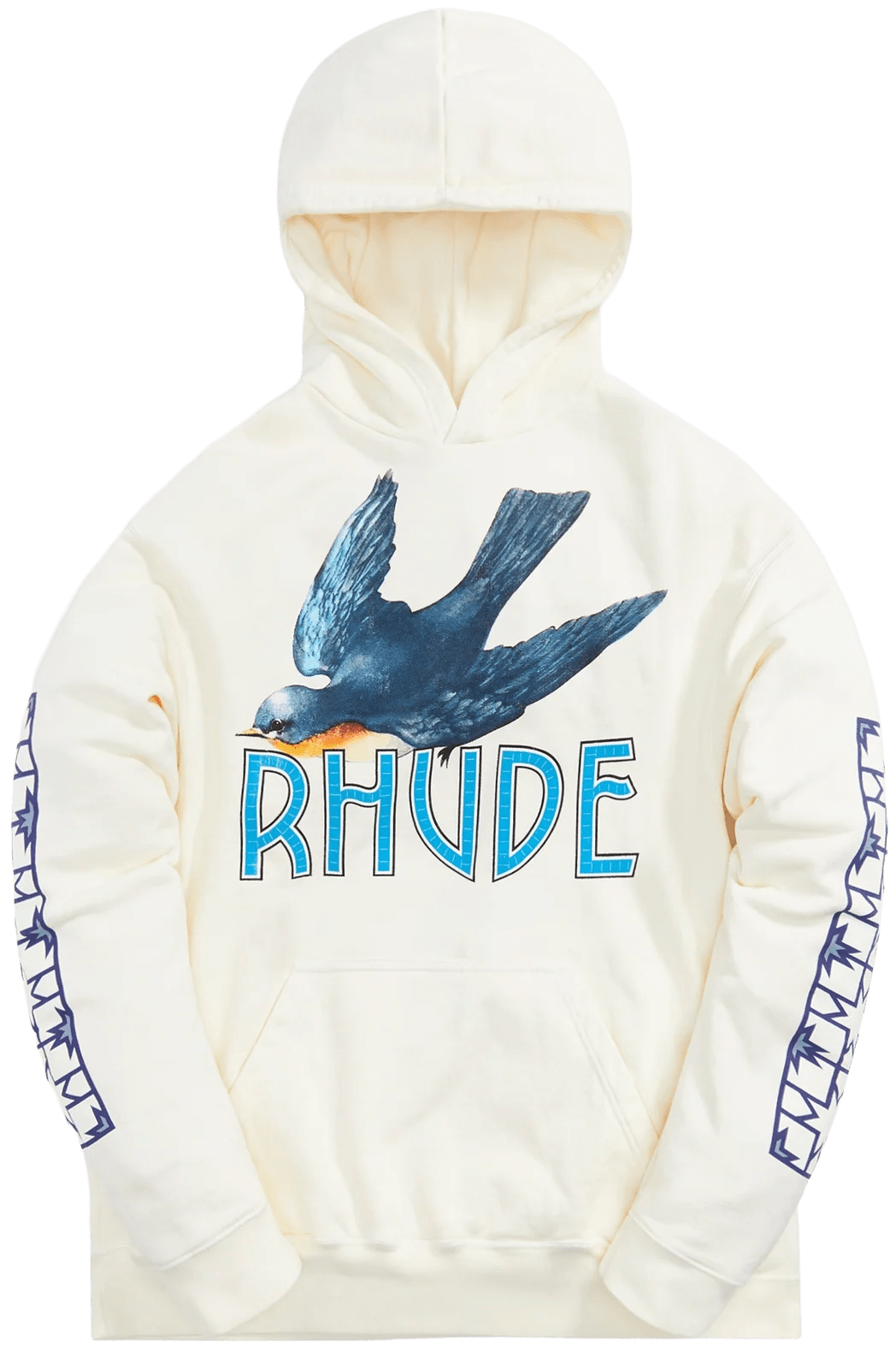Rhude 'Bird Tile' Cream Hoodie