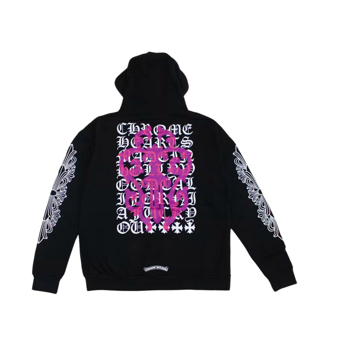 Chrome Hearts 'Black' Dagger Eye Chart Zip Up Hoodie