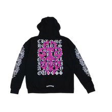 Chrome Hearts 'Black' Dagger Eye Chart Zip Up Hoodie
