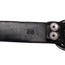 Chrome Hearts 'Rhodium Cemetery Buckle' Black Cross Belt
