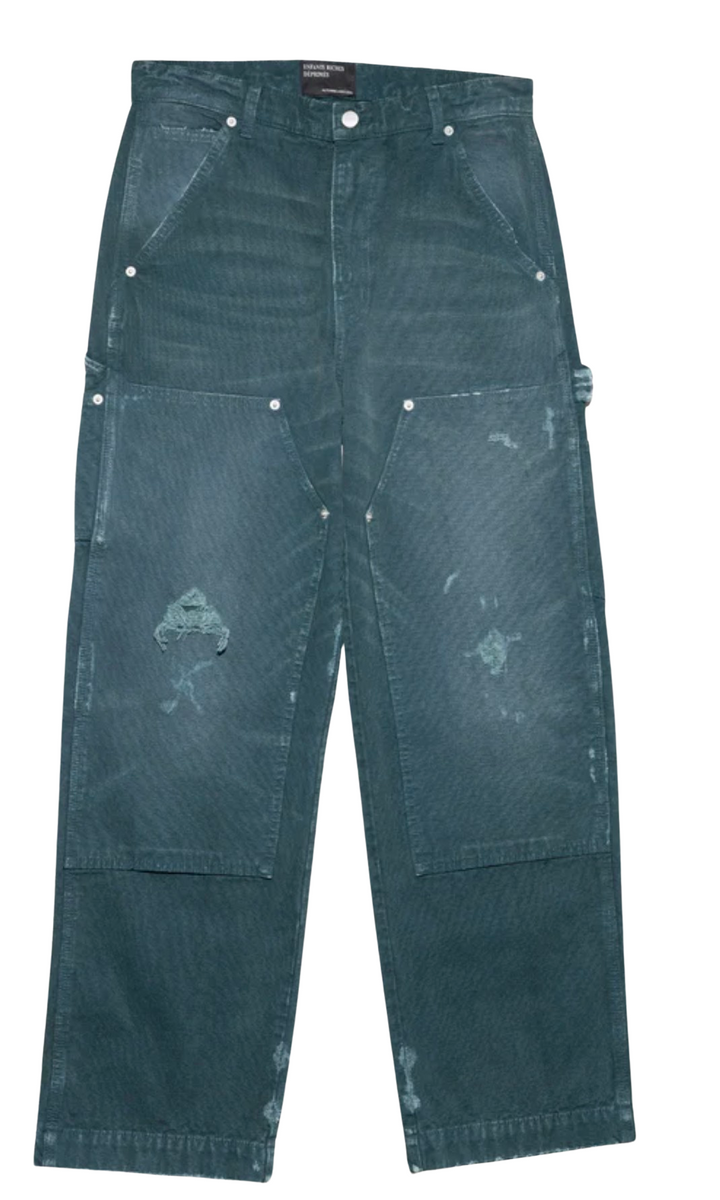 Enfants Riches Déprimés Double Knee Paint 'Blue' Pants
