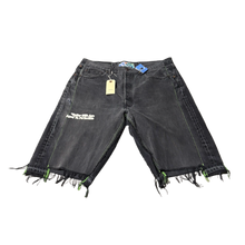 Better With Age 'Black' Washed Triple Wide Jean Shorts