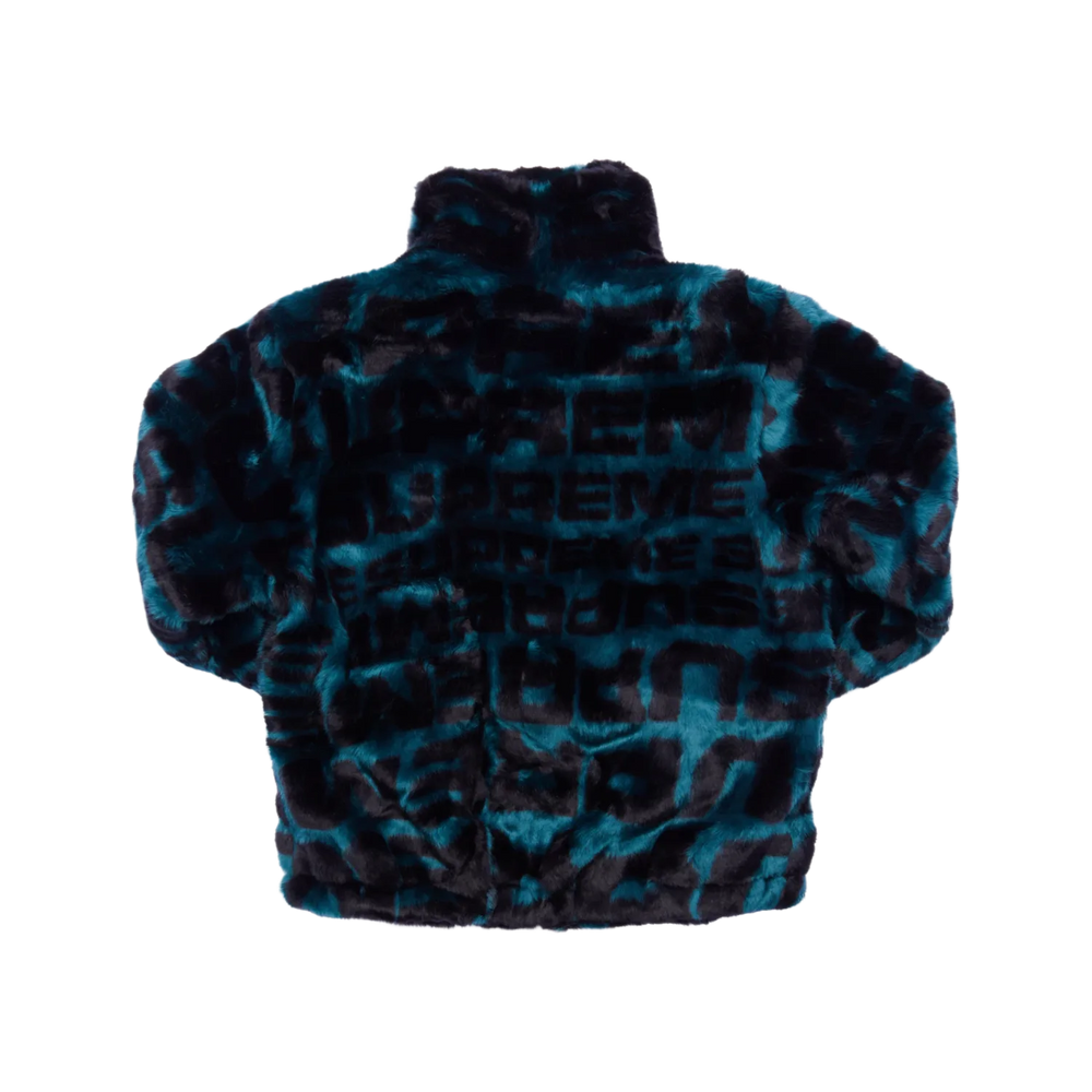Supreme 'Faux Fur Dark Teal' Repeater Bomber