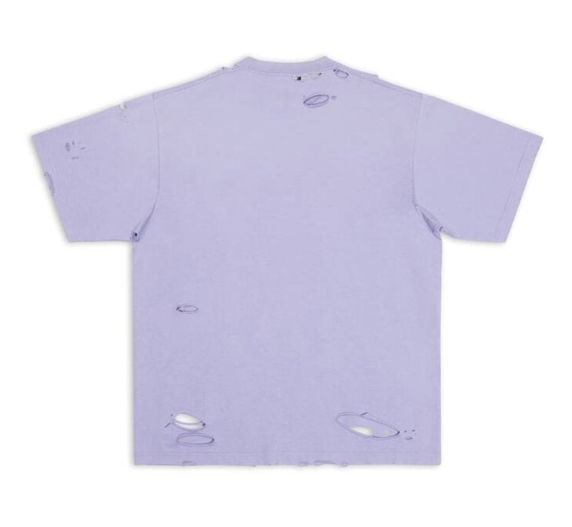 Balenciaga 'Purple Oversized Distressed' Tee