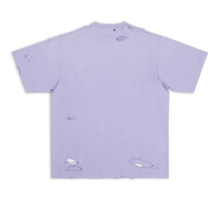 Balenciaga 'Boxy' Destroyed Purple Tee