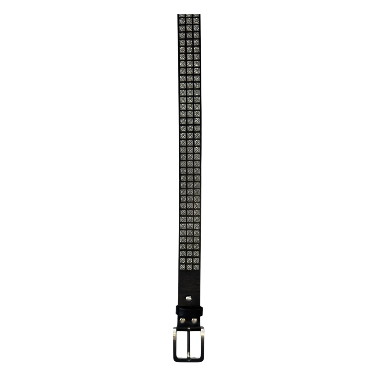 Bossi 'Silver on Black' Studded Belt