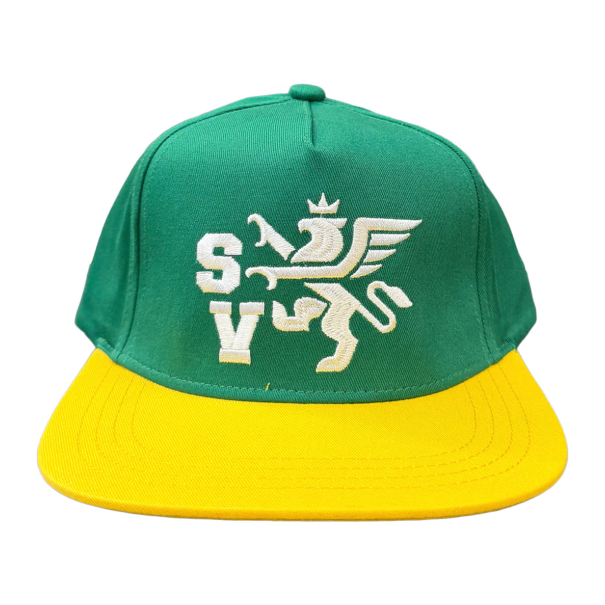 Saint Vanity 'Griffin' Green and Yellow Hat