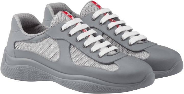 Prada 'Grey' America's Cup Rubber Sneakers