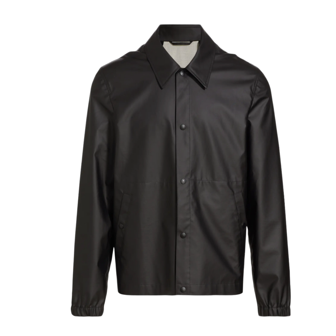 Helmut Lang 'Black' Stadium Button Jacket