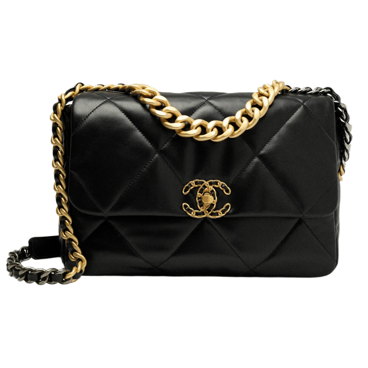 Chanel 19 'Black' Large Lambskin Bag