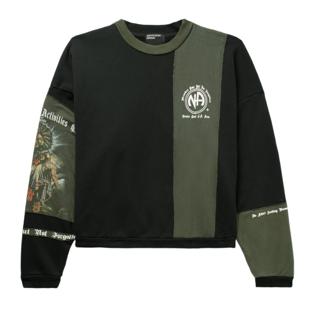 Enfants Riches Deprimes 'Black/Green' NA Assemblage Crewneck