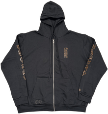 Chrome Hearts 'Brown Glitter' 1988 Black Zip Up Hoodie