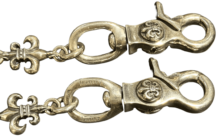 Chrome Hearts '17 Link' Silver Fleur De Lis Wallet Chain