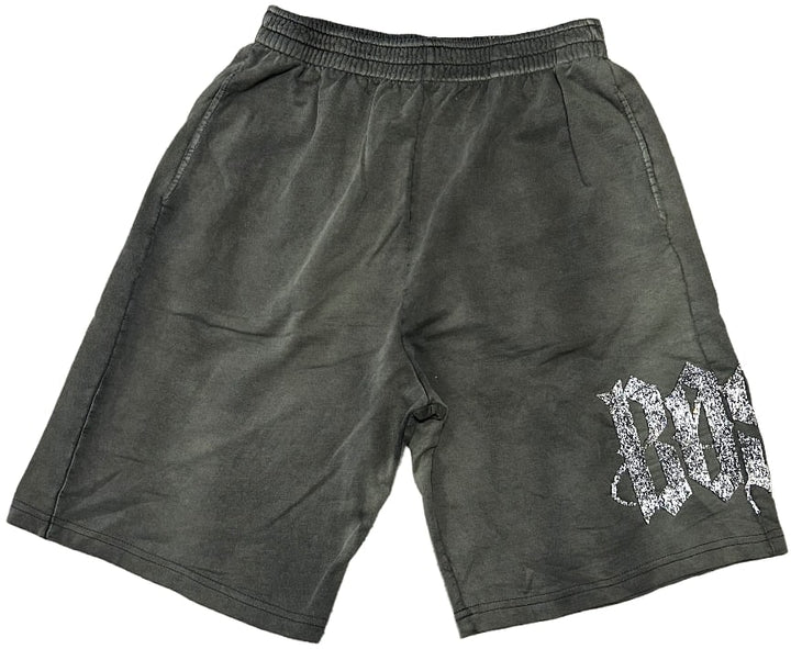 Bossi 'White Flame' Black Fade Shorts