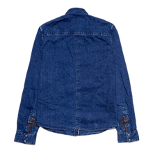 Chrome Hearts 'Black Cross Patch' Denim Button Up Shirt