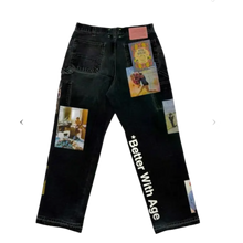 Better With Age 'Black' Tabloid Carpenter Pants