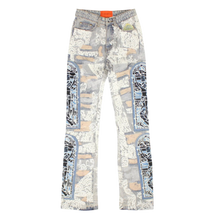 Who Decides War 'Blue Embroidered Altar Lace Fusion & Distressed' Denim Jeans