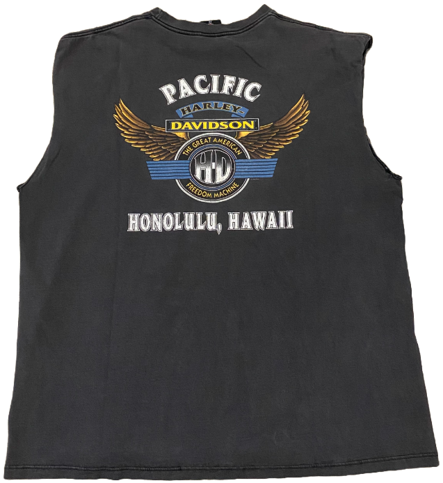 Harley Davidson 'Freedom Machine' Cutoff Vintage Tee