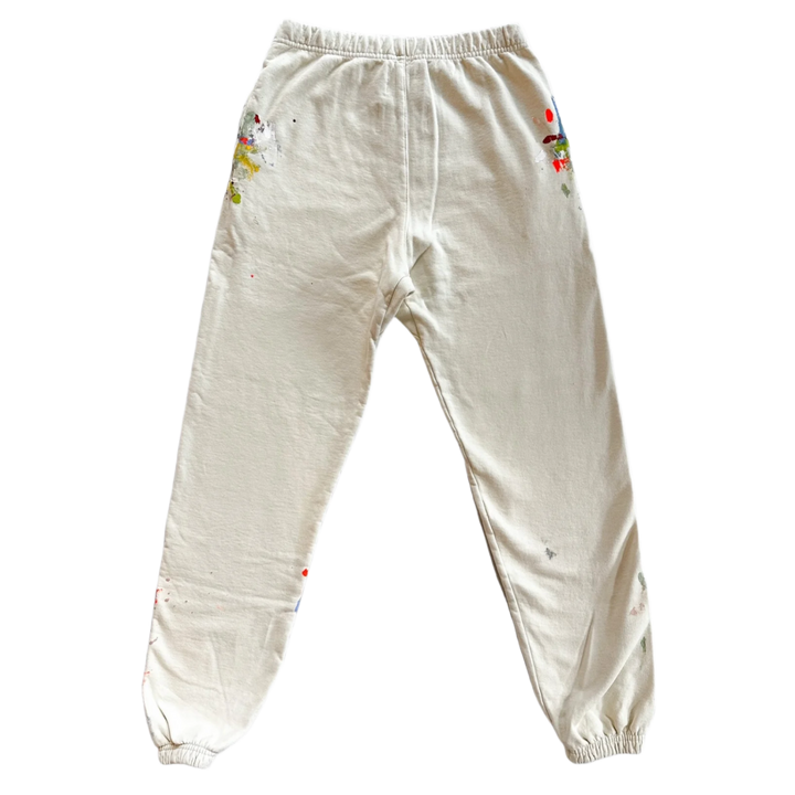 Gallery Dept Beige Paint Splatter Sweatpants