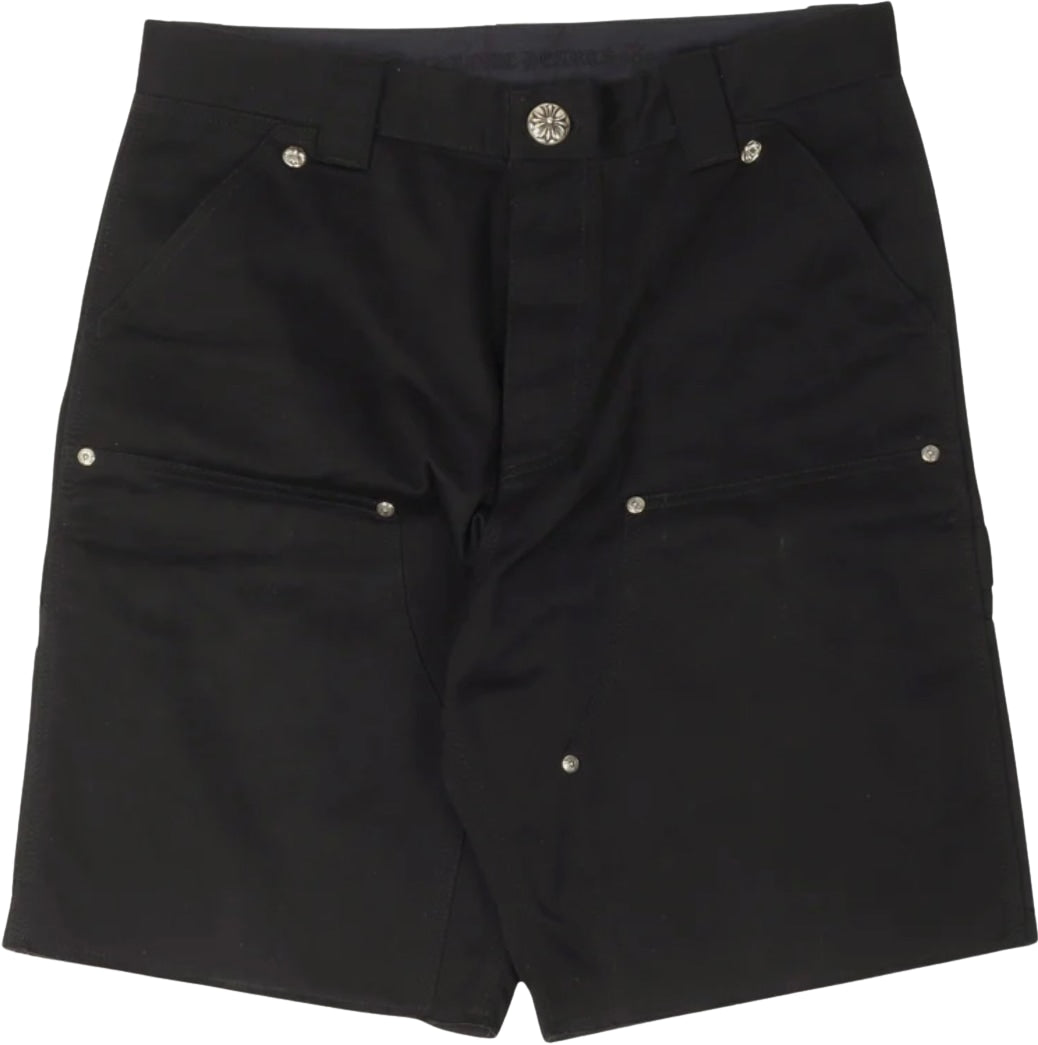 Chrome Hearts 'Black' Double Knee Carpenter Shorts