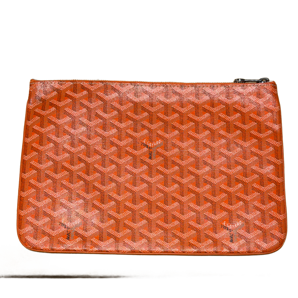 Goyard 'Orange' Senat MM Toiletry Pouch