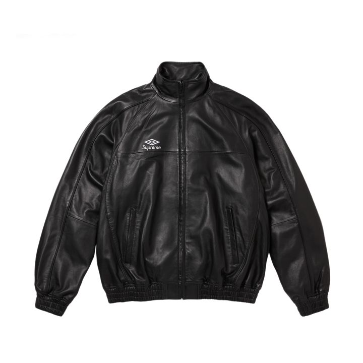 Supreme Umbro 'Black' Leather Track Jacket