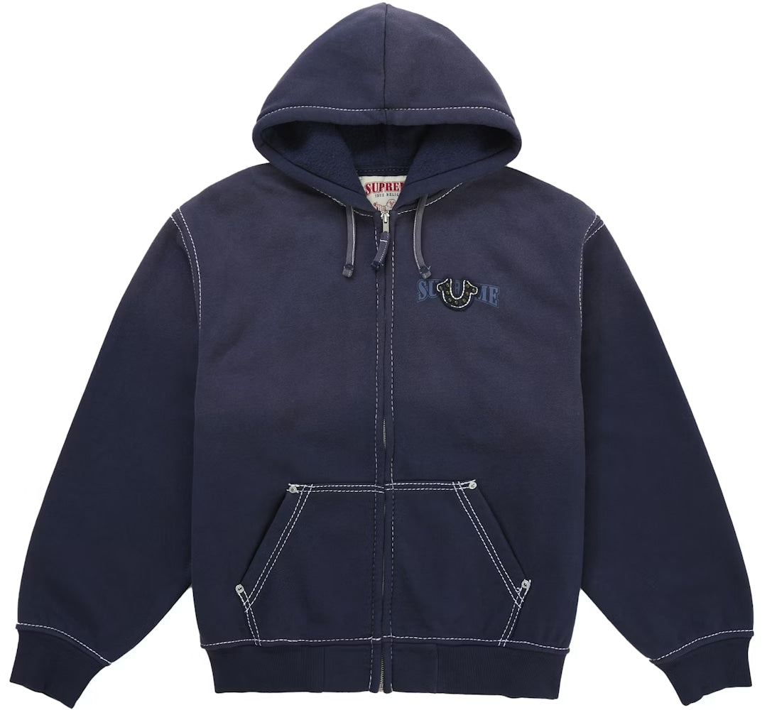 Supreme x True Religion 'Navy' FW25 Zip Up Hoodie